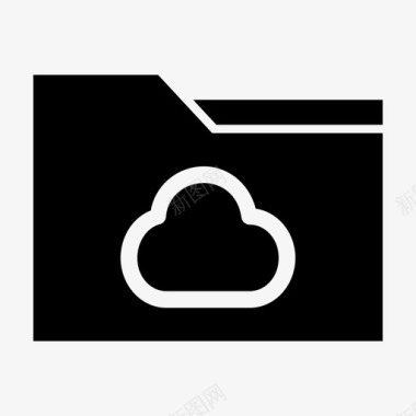 文件夹云计算机文件夹数据存储图标图标