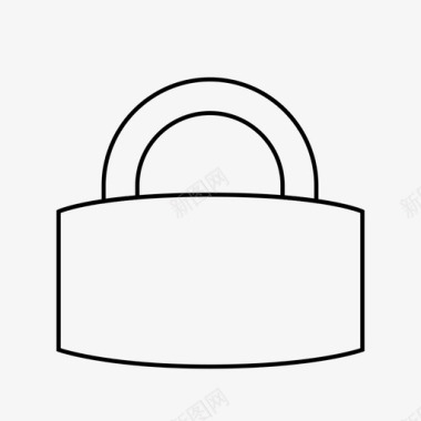 矩形锁锁定密码图标图标