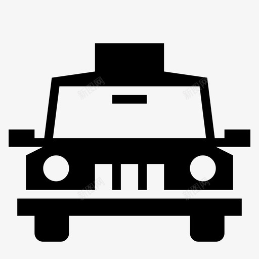 出租车汽车私人图标svg_新图网 https://ixintu.com 出租车 汽车 私人 运输 运输和物流标志