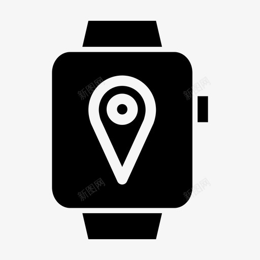 智能手表定位苹果智能手表时钟图标svg_新图网 https://ixintu.com 技术 时钟 智能手表 智能手表定位 苹果智能手表