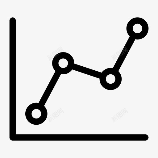 折线图图表进度图标svg_新图网 https://ixintu.com 健身媒体 可视化 图表 折线图 趋势 进度