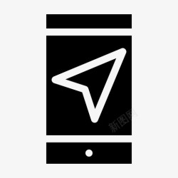 iphone导航智能手机导航android手机图标高清图片