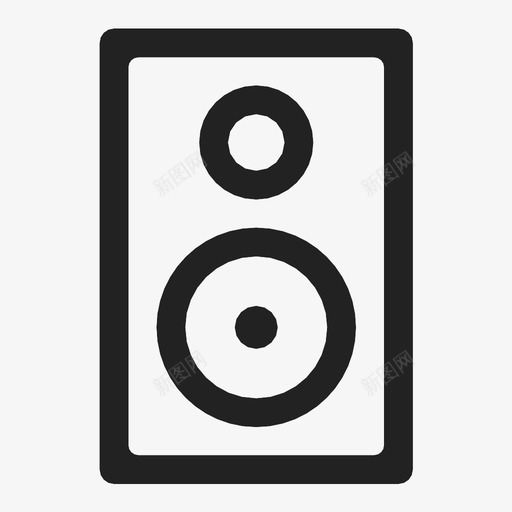 扬声器音响低音图标svg_新图网 https://ixintu.com 低音 扬声器 音乐 音响