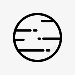 太空空间科学木星浪涌太空图标高清图片