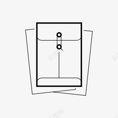 大信封信件办公室图标图标