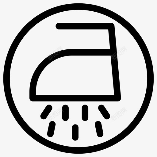 湿熨衣服洗衣图标svg_新图网 https://ixintu.com 洗衣 湿熨 蒸汽 衣服 象形线图标