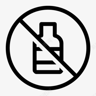 无饮料含酒精允许图标图标