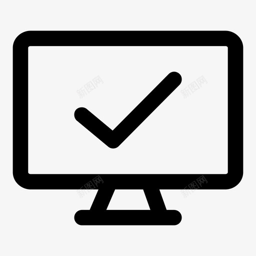 批准监视器接受复选标记图标svg_新图网 https://ixintu.com 个人计算机 复选标记 屏幕通知 批准监视器 接受 显示计算机 智能电视 监视器