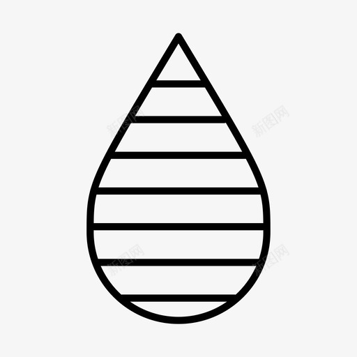 水滴衬里水线条图标svg_新图网 https://ixintu.com 水 水位 水滴 水滴衬里 线条
