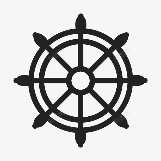 船轮航海航行图标svg_新图网 https://ixintu.com 掌舵 航海 航行 船轮