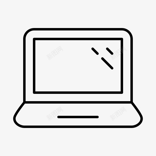 笔记本电脑电子硬件图标svg_新图网 https://ixintu.com 技术 电子 硬件 笔记本电脑 计算机硬件