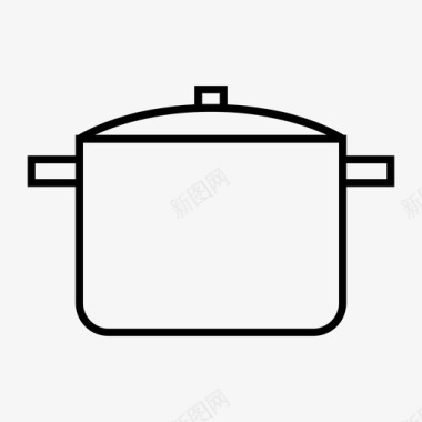 烹调锅煮锅煮沸图标图标