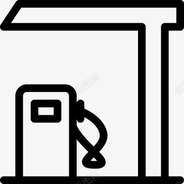 加油站能源燃料图标图标