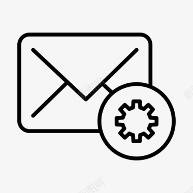电子邮件配置电子邮件菜单电子邮件设置图标图标