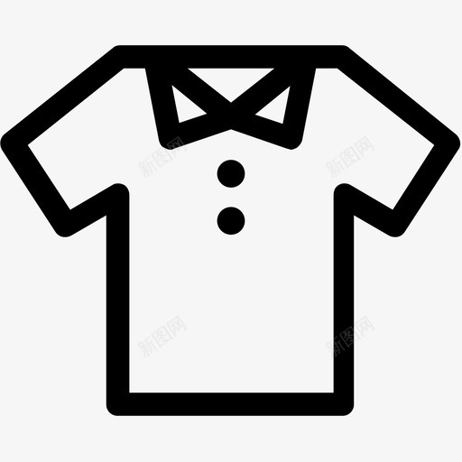 马球衫有领衬衫正装衬衫图标svg_新图网 https://ixintu.com T恤 有领衬衫 服装 正装衬衫 短袖 马球衫