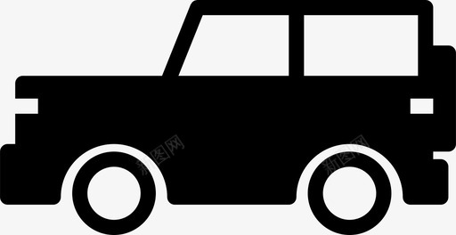 吉普车实心4x4黑色图标svg_新图网 https://ixintu.com 4x4 吉普车实心 运输 运输实心收集 黑色