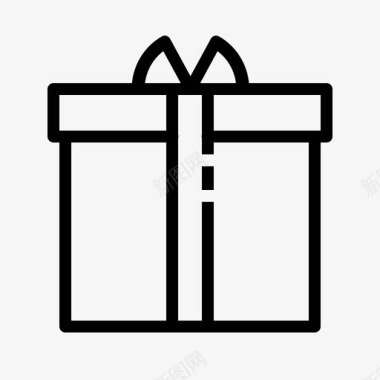 礼品盒子包装图标图标