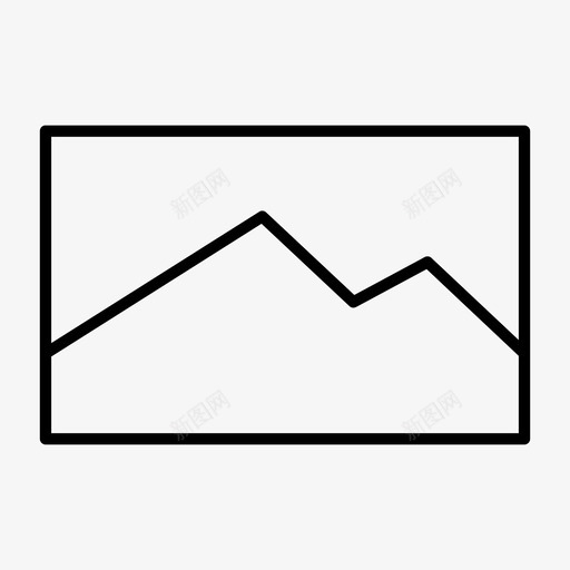 山照片图标svg_新图网 https://ixintu.com 图片 场景 山 照片 网络导航