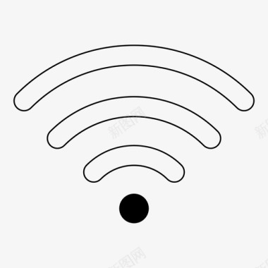 wifi非常低连接互联网图标图标