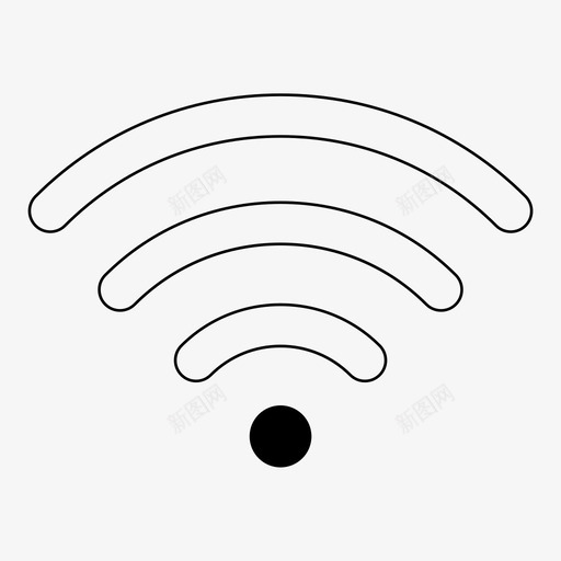 wifi非常低连接互联网图标svg_新图网 https://ixintu.com wifi非常低 互联网 信号 无线 路由器 连接