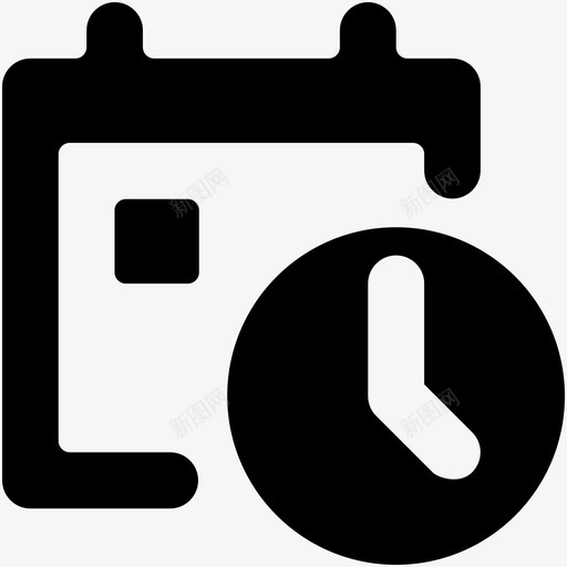 时钟日历约会时间日程表图标svg_新图网 https://ixintu.com 475个动作矢量图标 时钟日历 时间日程表 约会 计时器 计时器簿
