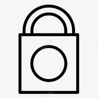 密码锁锁挂锁图标图标