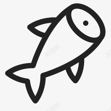 鱼熟的菜肴图标图标