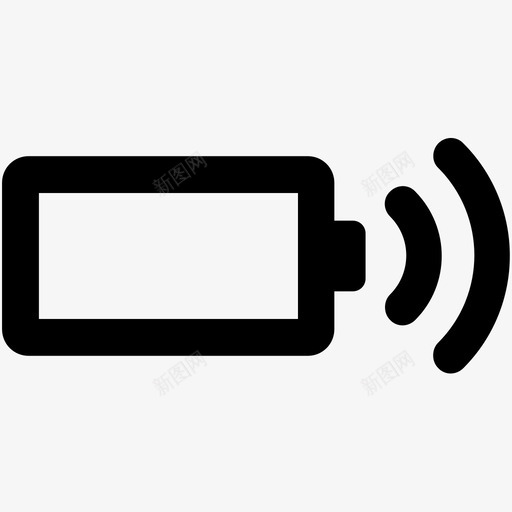 无线充电电池电源组图标svg_新图网 https://ixintu.com 无线充电 电池 电源组