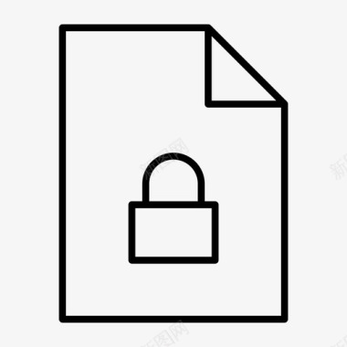 锁文件文件页文件纸文件图标图标