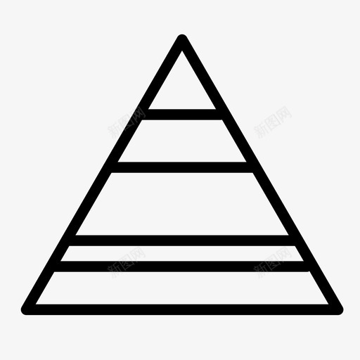 三角形抽象水平线图标svg_新图网 https://ixintu.com 三角形 形状 抽象 抽象三角形 水平线 简单