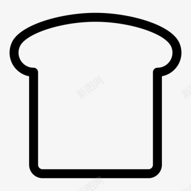 吐司面包早餐图标图标
