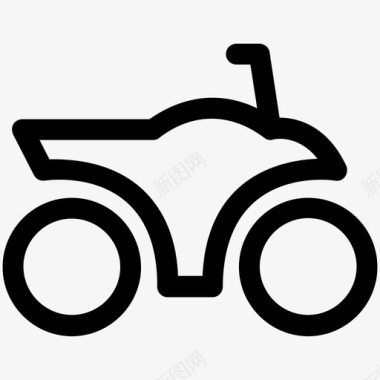 自行车重型自行车摩托车图标图标