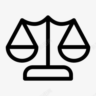正义尺度平等律师图标图标
