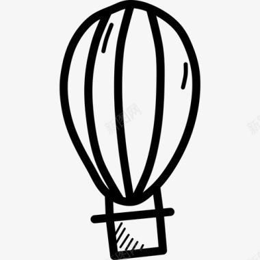 热气球潮汐天空图标图标