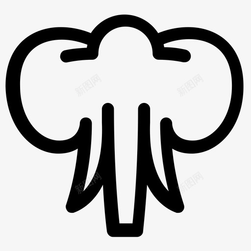大象小飞象松软的图标svg_新图网 https://ixintu.com 动物 吨 大象 小飞象 松软的 象牙 鼻子