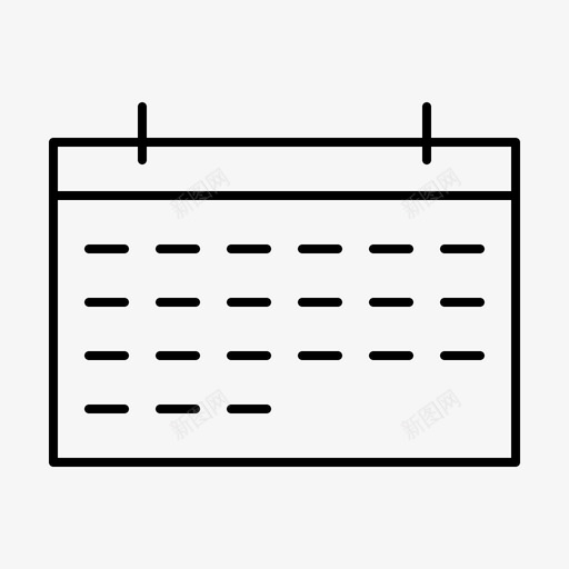 日历应用程序界面图标svg_新图网 https://ixintu.com 应用程序 操作系统 日历 界面 程序 软件