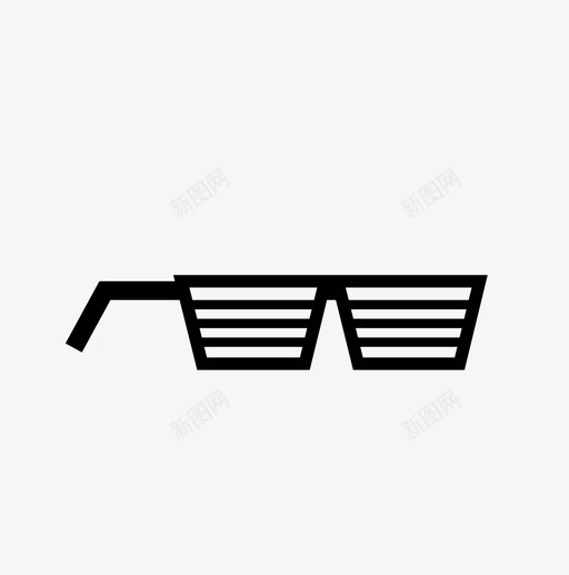 百叶窗眼镜派对太阳镜图标svg_新图网 https://ixintu.com 派对太阳镜 百叶窗 眼镜 视觉