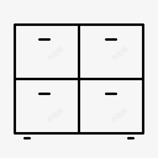 橱柜氛围建筑图标svg_新图网 https://ixintu.com 室内 家具 建筑 最小家具 橱柜 氛围