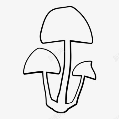 蘑菇蘑菇素食图标图标