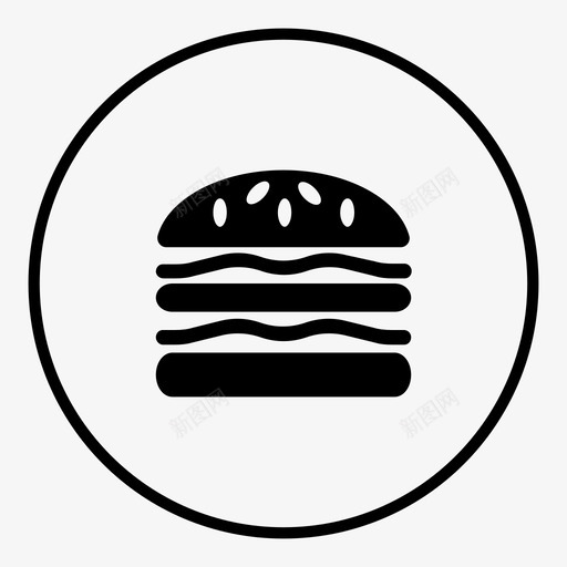 垃圾食品垃圾食品系列汉堡菜单图标svg_新图网 https://ixintu.com 垃圾食品 垃圾食品系列汉堡菜单