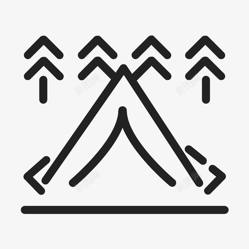 帐篷阿拉斯加露营图标svg_新图网 https://ixintu.com 帐篷 打字 荒野 阿拉斯加 露营
