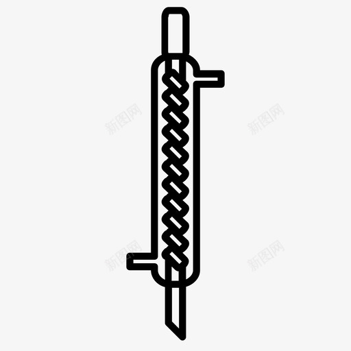 盘管冷凝器化学蒸馏图标svg_新图网 https://ixintu.com 化学 化学实验室设备 实验室 盘管冷凝器 蒸馏