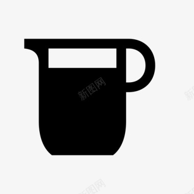 咖啡壶罐装浓缩咖啡图标图标