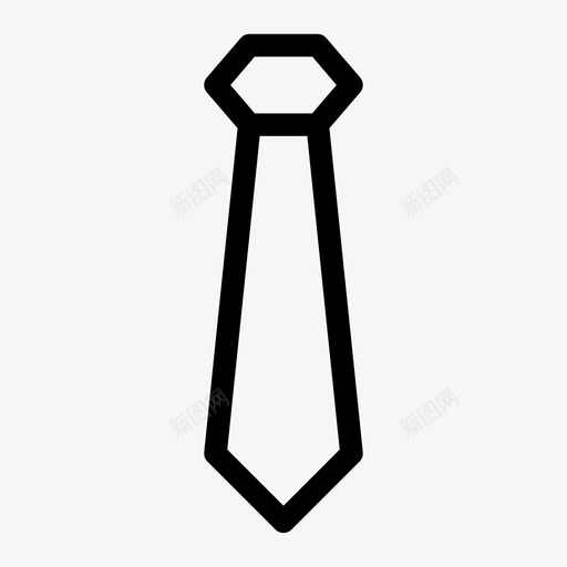 领带商务时尚图标svg_新图网 https://ixintu.com 制服 商务 时尚 正式 领带