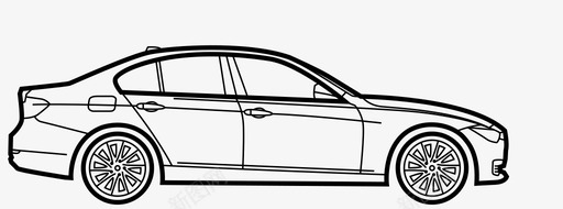 宝马3系第6代汽车宝马3系图标svg_新图网 https://ixintu.com 宝马3系 宝马3系第6代 汽车 车轮
