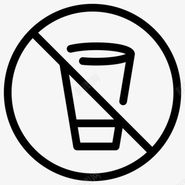 禁止饮用警告水图标图标
