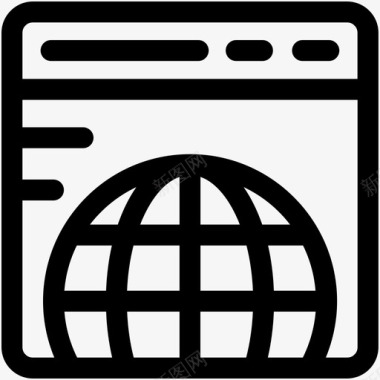 网站浏览器聊天图标图标