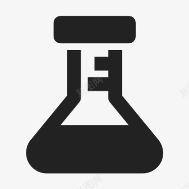 实验室烧瓶erlenmeyer玻璃图标图标