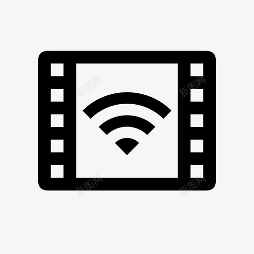 电影wifi胶片wifi剪辑图标svg_新图网 https://ixintu.com 剪辑 无线 电影 电影wifi 胶片wifi 视频