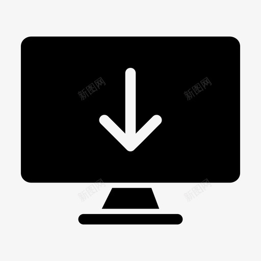 显示器显示器led个人电脑图标svg_新图网 https://ixintu.com 个人电脑 屏幕通知 显示器led 显示器下载 智能电视